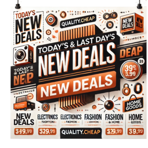 An online shop banner for the category 'Today's and Last Day(s) New Deals'